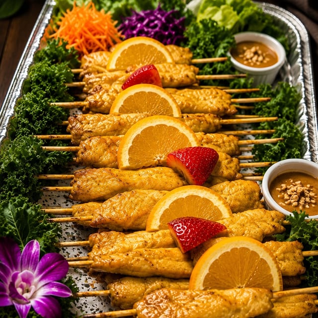 Chicken Satéy (catering).