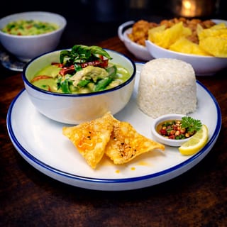 L-Green Curry + Rice 🌶️