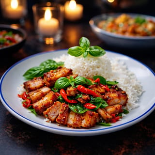 L- Crispy Pork Basil (NEW)